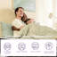 Matelas plein gel rafraîchissant de 12 po, pour soulagement et tranquillité, faible transfert de mouvement, eau, fonctionne avec une base réglable, aspect gris et blanc, mousse à mémoire de forme à l'intérieur, relief en mousse et à ressorts, s'adapte à la base