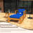 Outdoor Acacia Wood Sofa Set With Ottoman And Table-1537352128