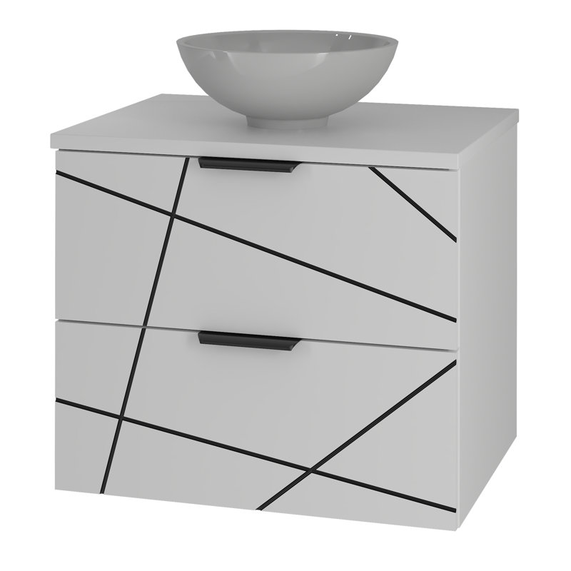 Aree Bathroom Storage, White