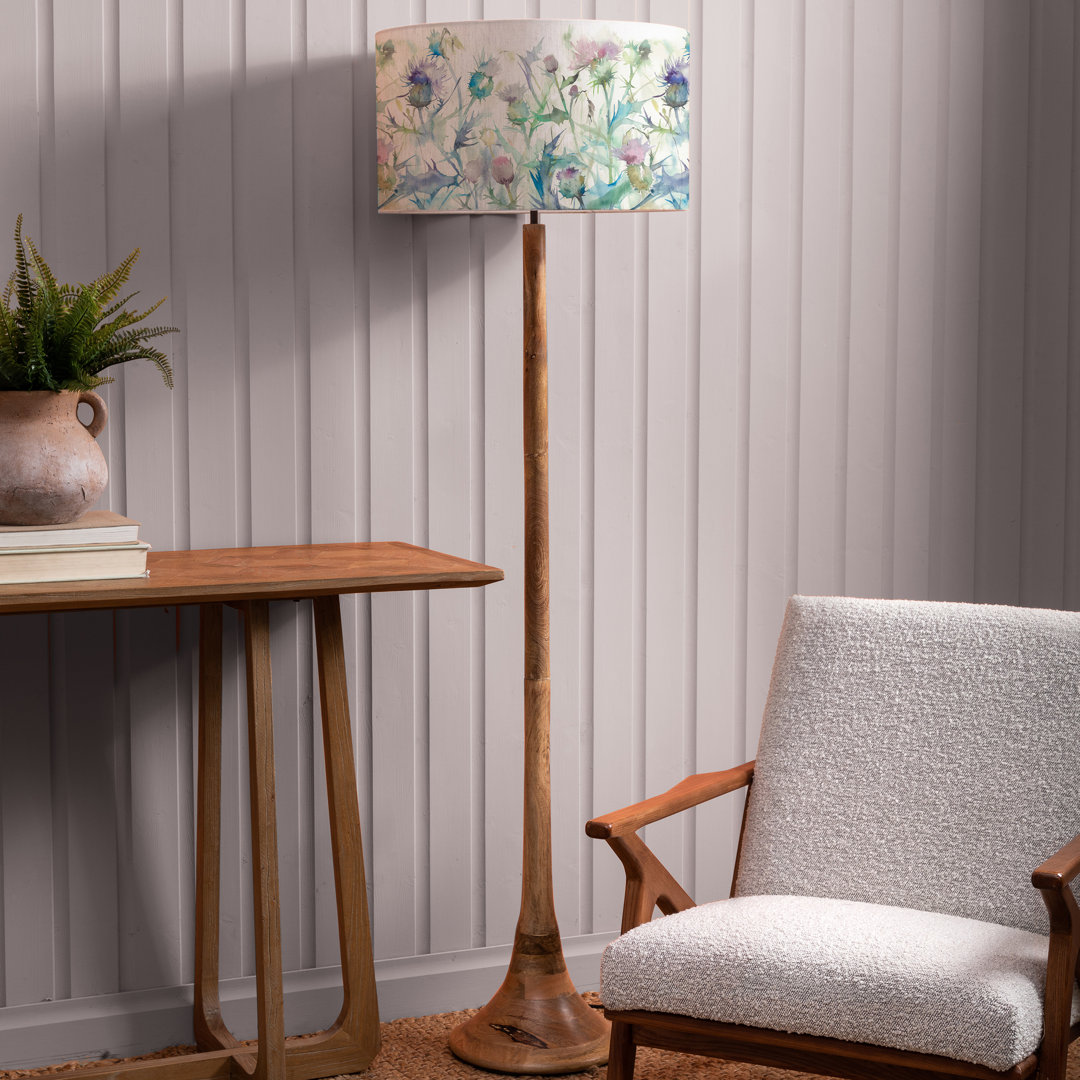 Kinross 158cm Brushed Traditional Floor Lamp