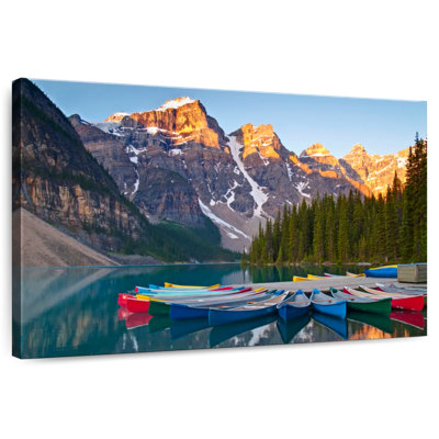 Canots Senne dans le parc national Banff