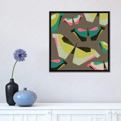 « néon papillons », impression sur toile