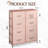 Tall 8-Drawer Dresser for Bedroom, Storage Tower with Fabric Bins, Double Dressers, Chest of Drawers for Closet, Living Room, Hallway, Dorm-1331369495