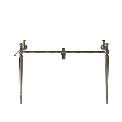 Pied de meuble-lavabo autoportant en fer sans lavabo 48 po Vici, chrome