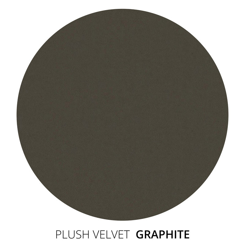Causeuse Leroy, H 36 po x l 72 po x P 49 po, Velours Graphite
