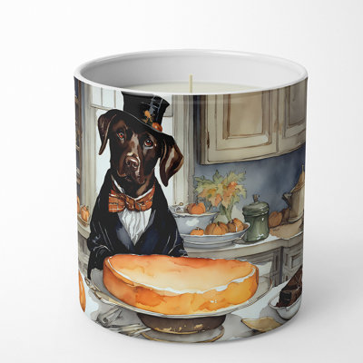 Caroline's Treasures Pumpkin Pie Scented Tumbler Candle With Ceramic Holder In Multi Color;multi Color