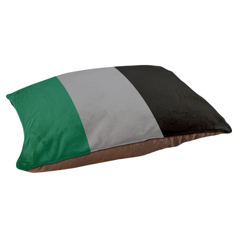 Oreiller rectangulaire Bousson, Grand (L 40 po x l 50 po), Blanc / bleu royal / blanc
