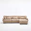 Modular Sectional Sofa,Cloud Couch, L Shaped Couch With Movable Ottoman, Modern Deep Seat Couches For Living Room, Oversized 3-Seater Sofa Comfy Advanced Flannelette Sofas For Bedroom,5 Pillows-1037213345