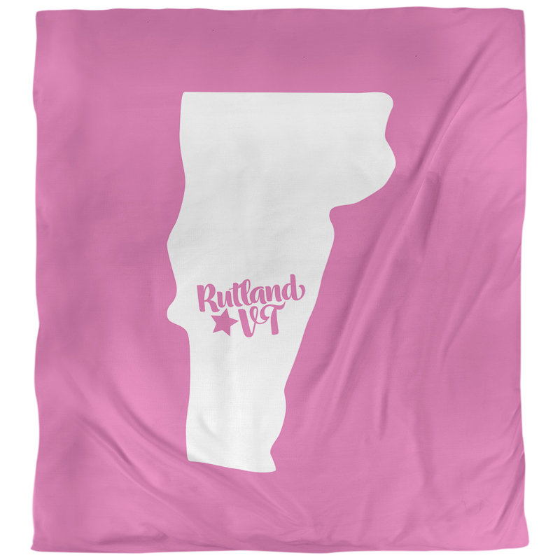 Housse de couette réversible simple rutland vermont, Housse de couette pour grand lit, Rose, Microfibre