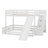 Twin Over Full Solid Pine Wood Bunk Bed – Slide, Storage Staircase & Safety Guardrails-1599249617