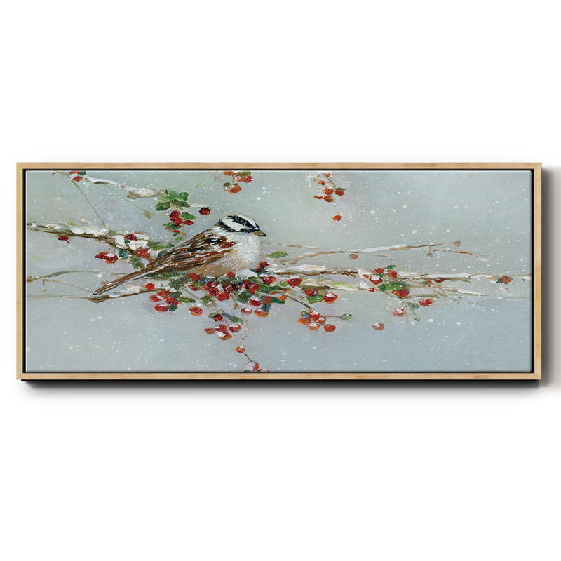Pic en hiver - toile encadrée