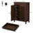 Ishpreet 5-Tier Shoe Storage Cabinet With Doors And Drawer, Wooden Shoe Rack Organizer-2078848572