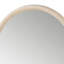 Miroir de commode Maty, 38 po x 38 po, bois de chêne brun clair