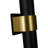 2 - Light IP54 LED Black Gold Up And Down Cylinder Outdoor Wall Light