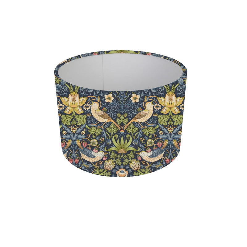 Cotton Drum Pendant Shade ( Screw On ), 8cm H x 12cm W x 12cm D