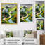 «Little Spring River In Abstract Green Mountains», art mural abstrait sur toile-826731993-826731989