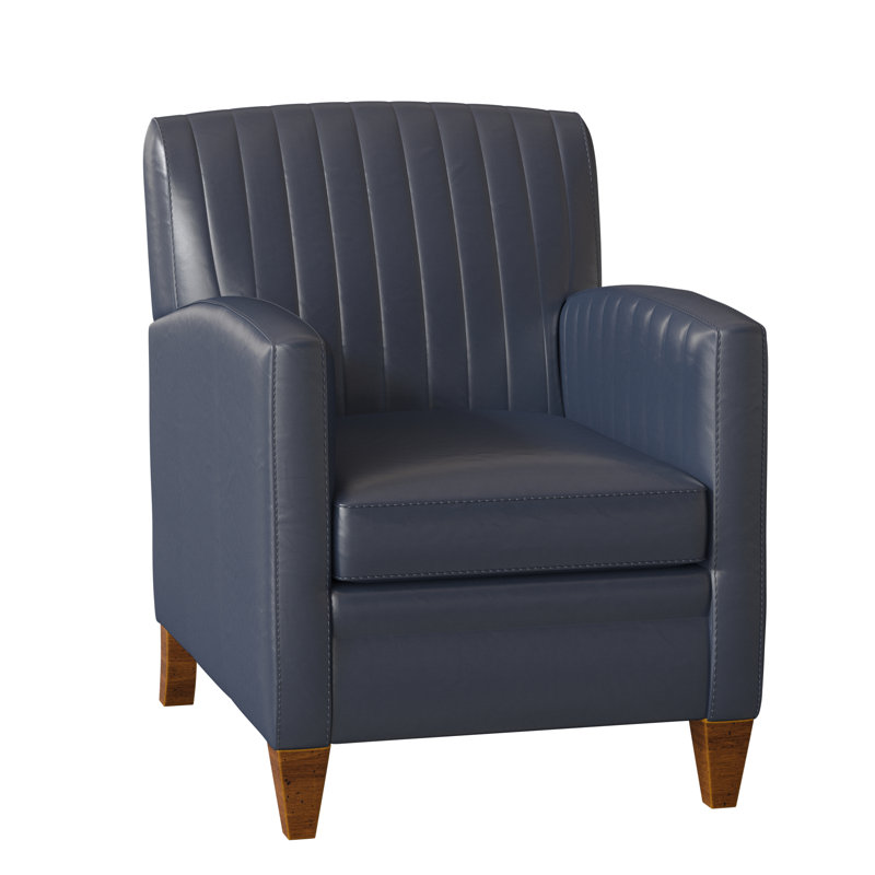 Barnabus Leather Club Chair, New Classiques, Aline Fumo Genuine Leather