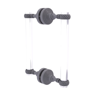 Pacific Grove Collection 8 Inch Back To Back Shower Door Pull With Twisted Accents