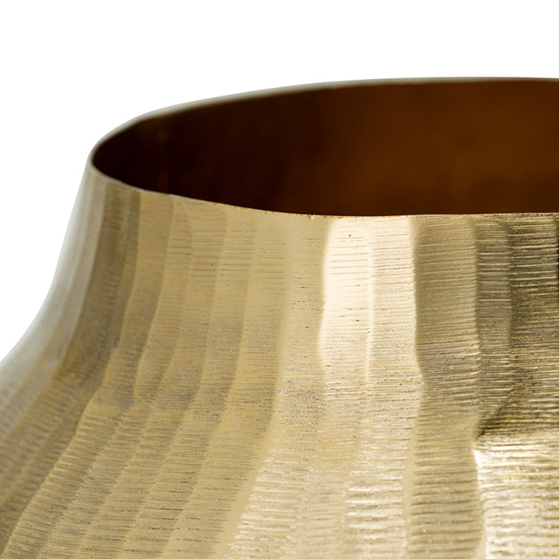 Vase en aluminium, élégant vase de table