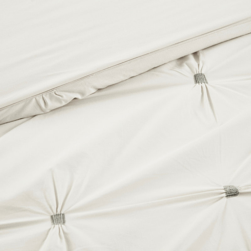 3 pièces édredon en coton - broderie élastique blanc différentes tailles de literie singulier