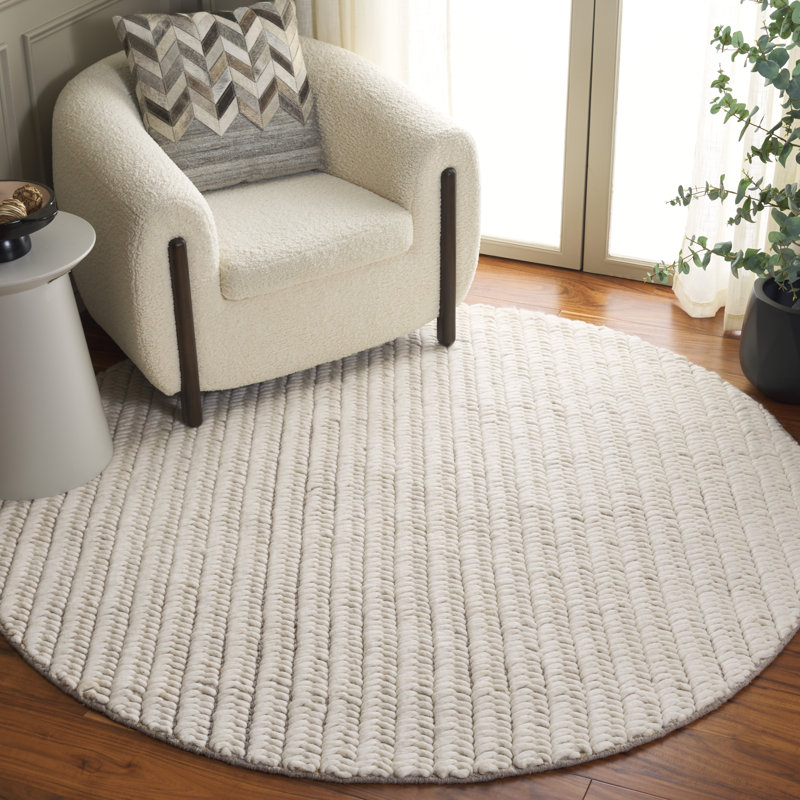 Tapis ivoire Finnick 707, Rond 6 pi