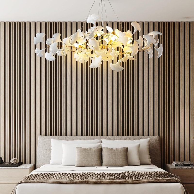 Lustre à 6 lumières 47,2 po Kedarian, Doré