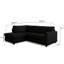 4 Seater Jumbo Cord Corner Sofa High Back Cushion including Foot Stool-1031877023-1009422812