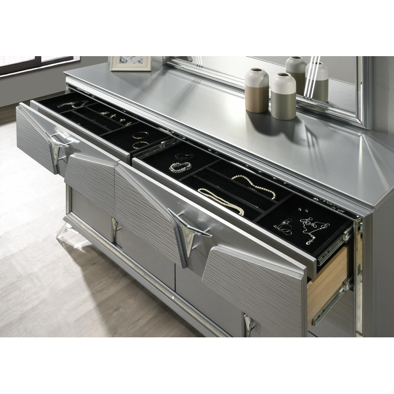 Olive Silver Dresser
