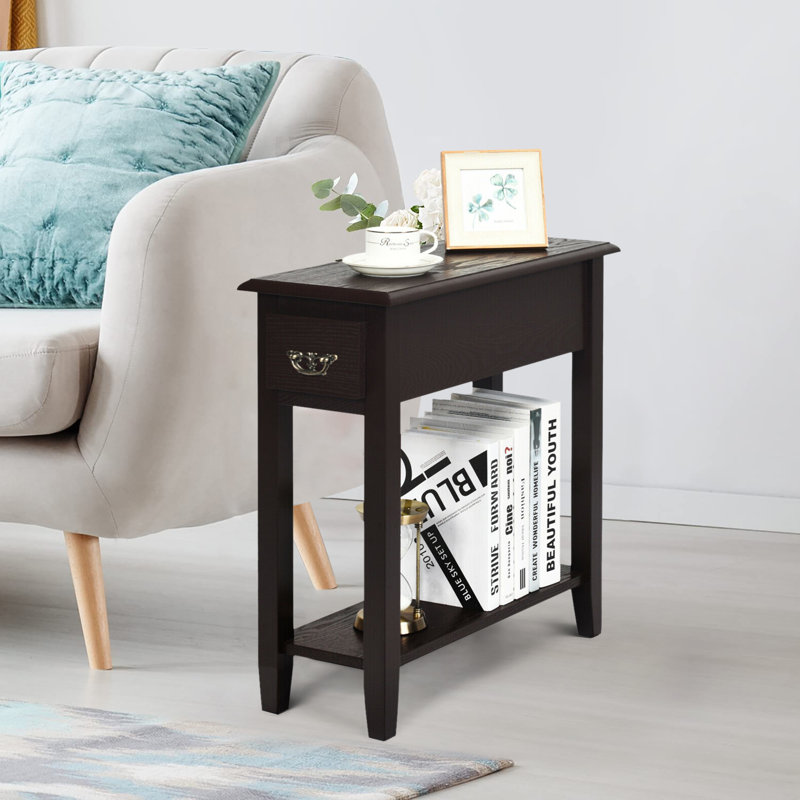 Table de bout avec rangement Lewallen, Espresso