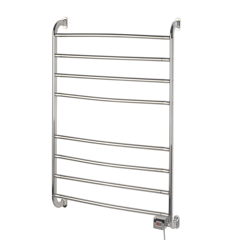 Warmrails Kensington Wall Mount Towel Warmer Rack, Chrome