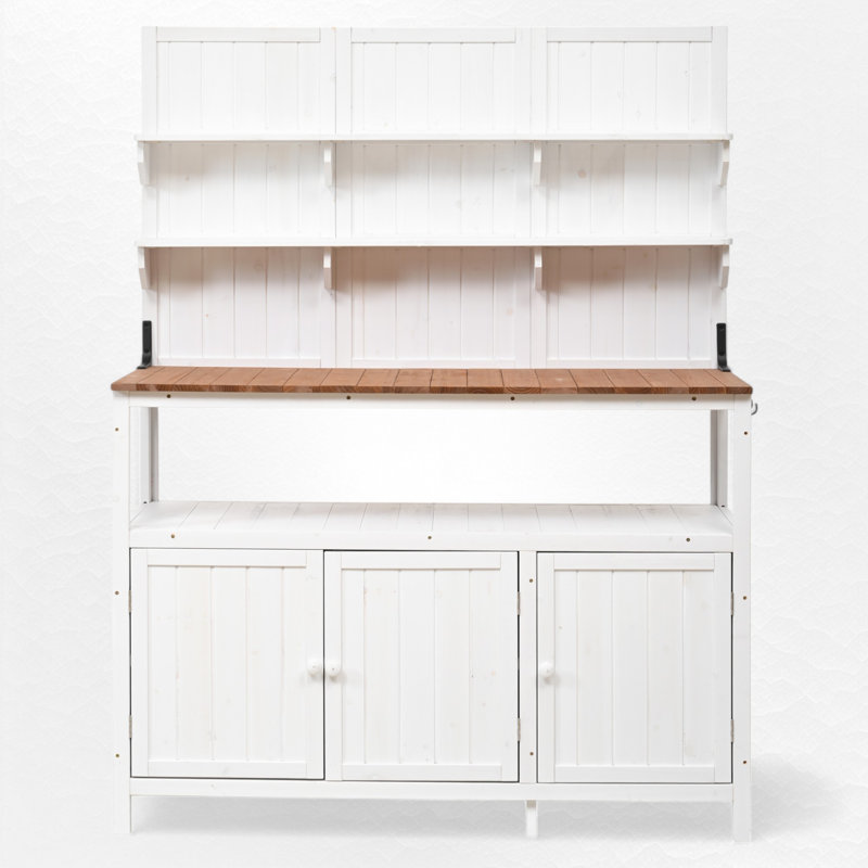 50" Width Large Outdoor Fir Wood Potting Bench
