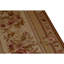 Tapis beige / vert clair / crème noué à la main de haute qualité