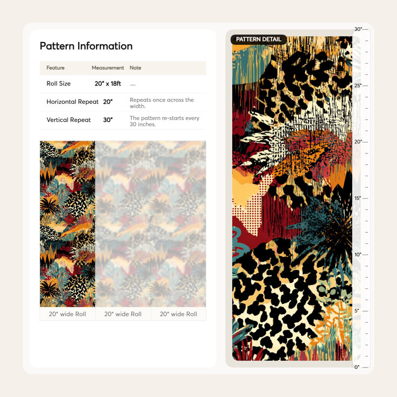 Eclectic Wallpaper Vibrant Dynamic Wall Double Roll
