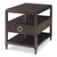 Reeded Solid Wood End Table