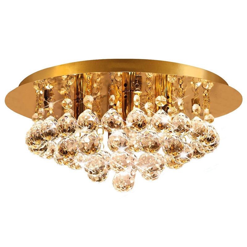 URBNLIVING Crystal Semi Flush Mount