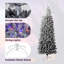 Arbre de Noël 7,5 pi avec un arbre de Noël pré-éclairé et dégradé noir-352575154-352575158
