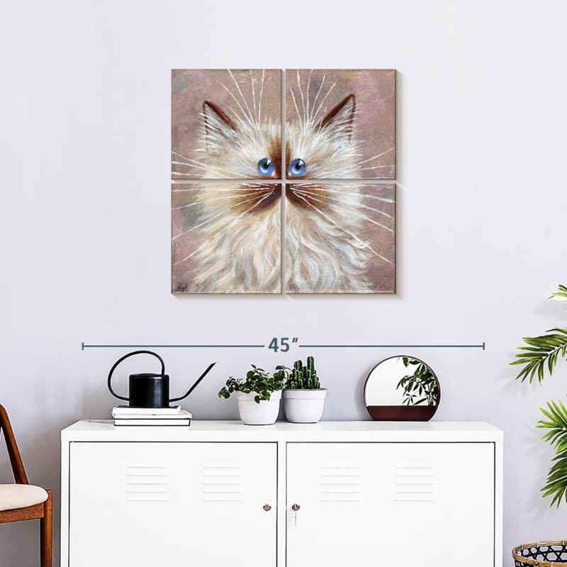 Brampt Seal Point Kitten, 26" H x 26" W