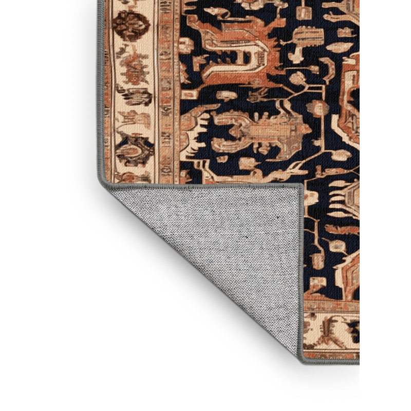 Tapis brun lavable à la machine, Rectangulaire 2 pi x 3 pi