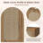 Sideboard Buffet Cabinet with Storage, Boho Kitchen Buffet Credenza Storage Cabinet with 4 Doors & Adjustable Shelves