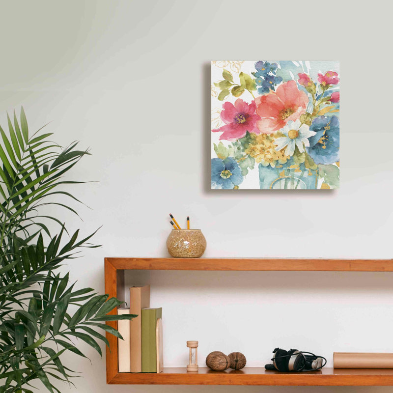 «My Garden Bouquet II» par Lisa Audit, art mural sur toile, H 12 po x l 12 po x P 0,75 po