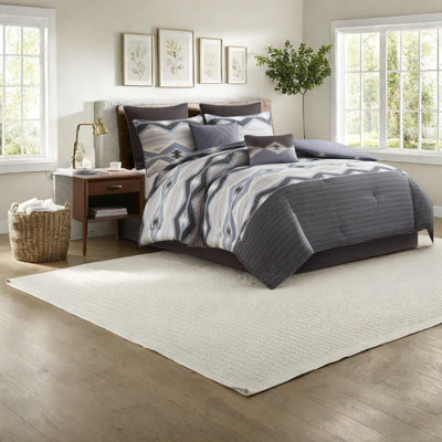 Pièces de literie pour très grand lit, décoration de chambre à coucher moderne en polyester rustique