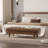 Leather Match Upholstered Bench-100479316