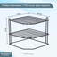 Buckingham 3 Tier Corner Plate Rack Kitchen Cupboard Tidy Storage Organiser-797322368