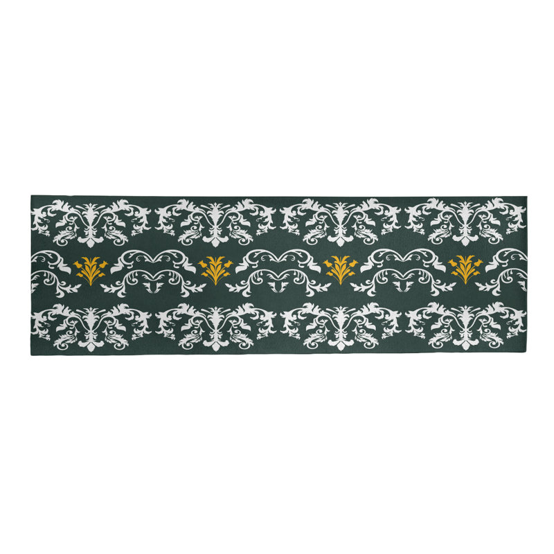Tapis de couloir vert
