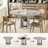 44‘’ Extendable Dining Table for 4-8 People, Round Dining Table with Scratch-Resistant MDF, Modern Kitchen Table with Noiseless Sliding & Storage, Dining Room Table, Grey-1948416563