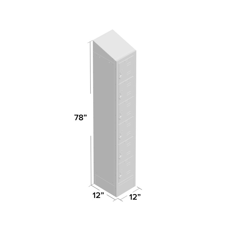 Casier large à 6 niveaux 1 ReadyBuilt II, L 12 po x P 12 po x H 82 po, Brun clair