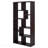 8-Shelf Cappuccino Geometric Bookcase