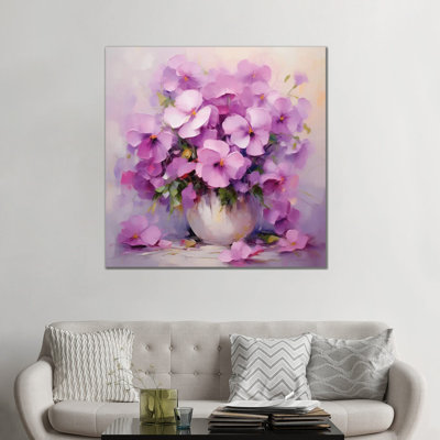 Lilac Violas - Framed Wall Art Print
