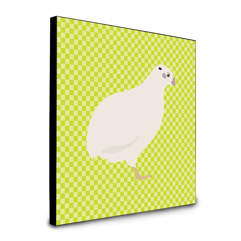 Panneau mural d’art quail texas Margretta, Vert