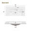 30 base de meuble-lavabo simple seulement